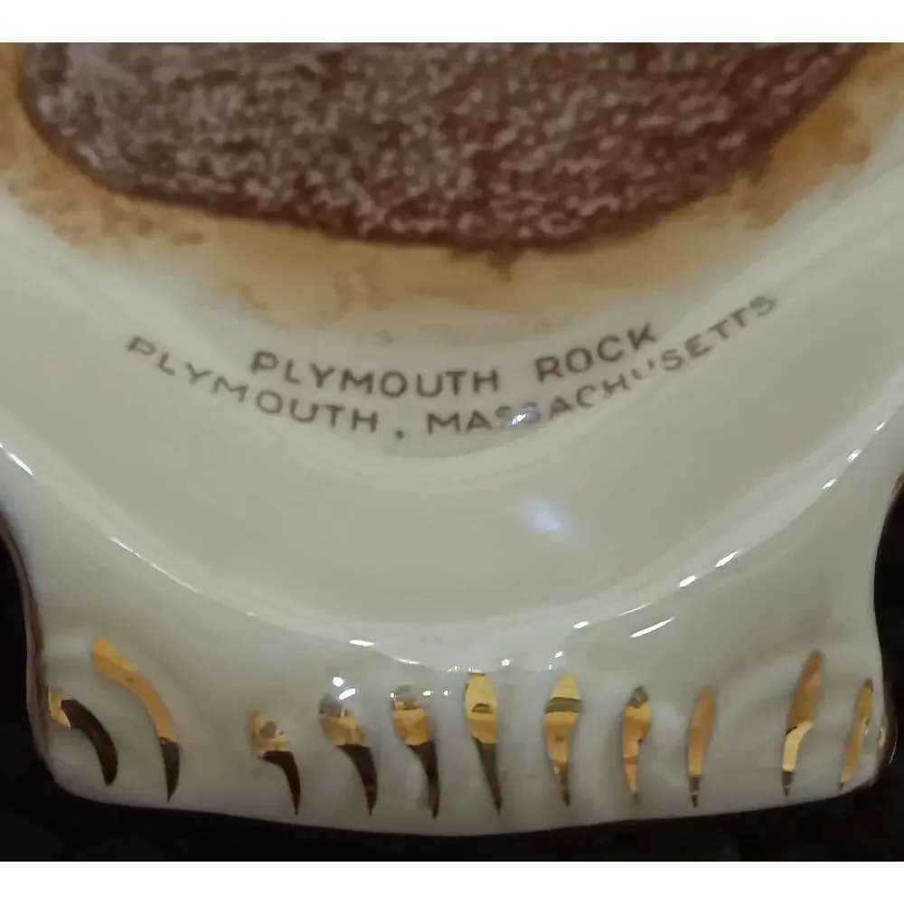 Staffordshire Royal Winton Shell Jewelry Trinket Dish Plymouth Rock Jonroth